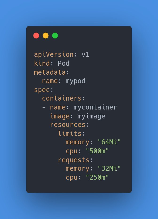 NaveenS16's tweet photo. Resource limits and requests allow you to specify the amount of resources your pods and containers need.
For instance, you can specify CPU and memory limits for a container. #Kubernetes #YAML #Containers #DevOps #codeWithNaveen https://t.co/RYdgj53G98