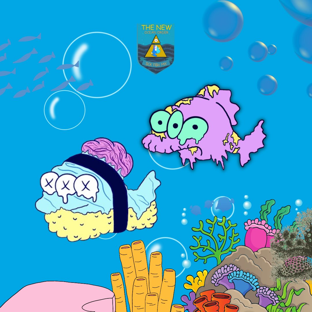 MemeSickfish123's tweet photo. Become part of our cause and save our oceans to become clearer!
Don’t forget to check out our NFTs of sick fishes that try everyday to protect the environment where they live!
Don’t miss out on anything!
#NFT #NFTs #SickFishMix #FishCollection #StopOceanPollution #viral https://t.co/IDpRoI298b