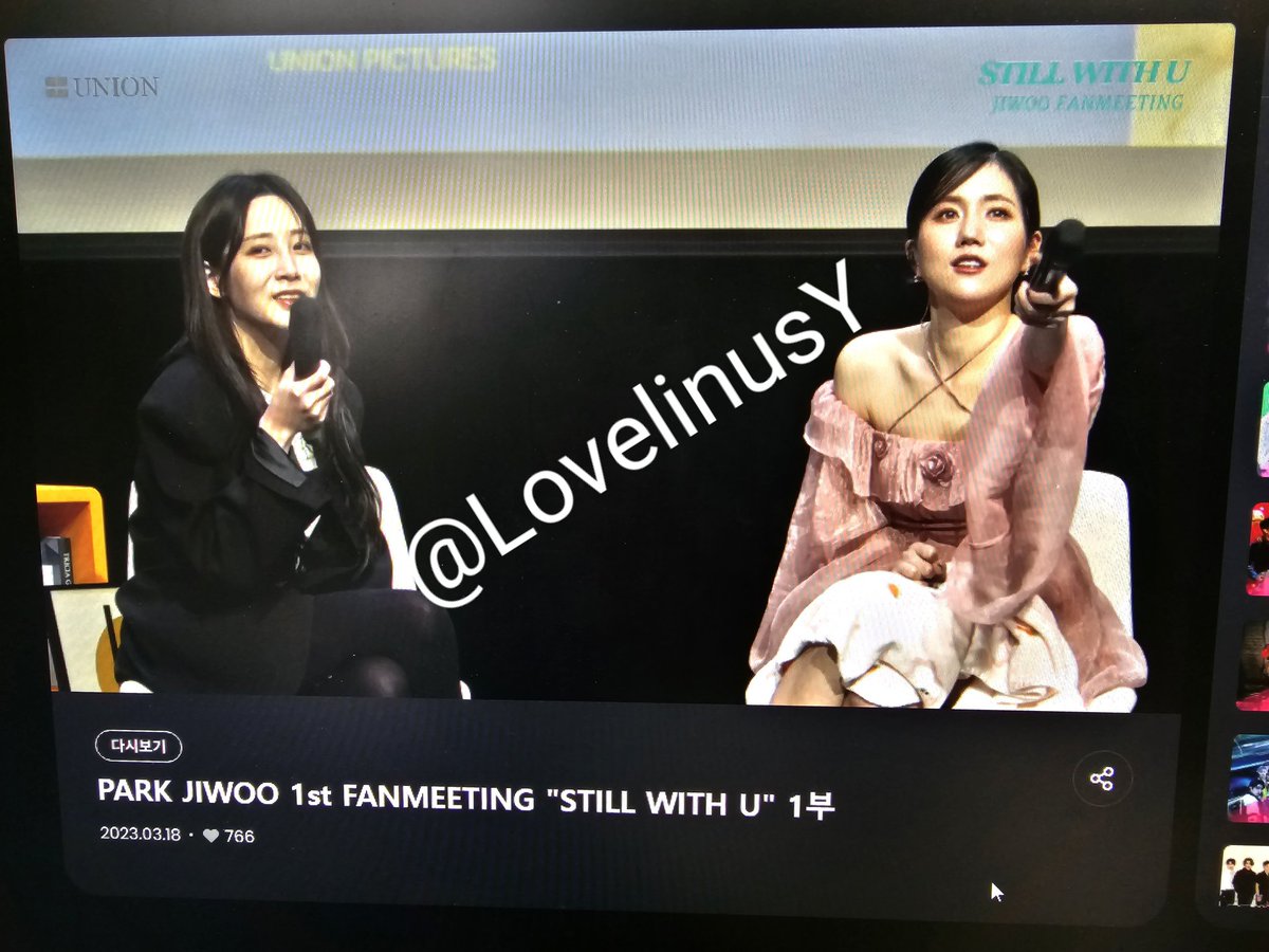 LovelinusY's tweet photo. @MubeatOfficial 지우의 첫 팬미팅! 직접 다녀오고나서 아쉬움도 잠시 VOD로 토요일의 기억을 다시 떠올렸습니다!😉 1,2부의 소중한 기억들을 다시 떠올릴 수 있어서 너무 행복합니다❤️ 항상 위쥬이자 러블리너스가 응원하겠습니다💗 러블리즈포에버🔥
#뮤빗 #Mubeat #박지우 #JIN #STILLWITHU @MubeatOfficial https://t.co/cG0lOJRx6u