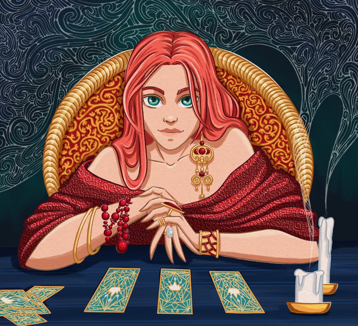 Good morning! 
New drop ❤️

Card reading 
5/5 digital arts
0.019 ETH 
For every edition I will give 1/1 unique art as a present 🃏 

Hello, my friend. What brings you to my humble home? Do you wish to know what the future holds for you? Sit down, pick a card.

Details in thread