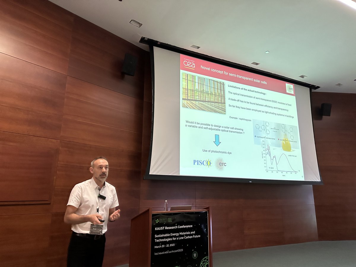 Guillaume Wantz (@guillaumewantz) on Twitter photo Time for the conference given by <a href="/RDemadrille/">Renaud Demadrille</a> at <a href="/KAUST_Solar/">KAUST Solar Center</a>. Nice progress in photochromic solar cells. Thanks <a href="/TDAnthopoulos/">Thomas Anthopoulos</a> & <a href="/GroupHeeney/">HeeneyGroup</a> for the kind invitation. #DSSC Time for the conference given by <a href="/RDemadrille/">Renaud Demadrille</a> at <a href="/KAUST_Solar/">KAUST Solar Center</a>. Nice progress in photochromic solar cells. Thanks <a href="/TDAnthopoulos/">Thomas Anthopoulos</a> & <a href="/GroupHeeney/">HeeneyGroup</a> for the kind invitation. #DSSC