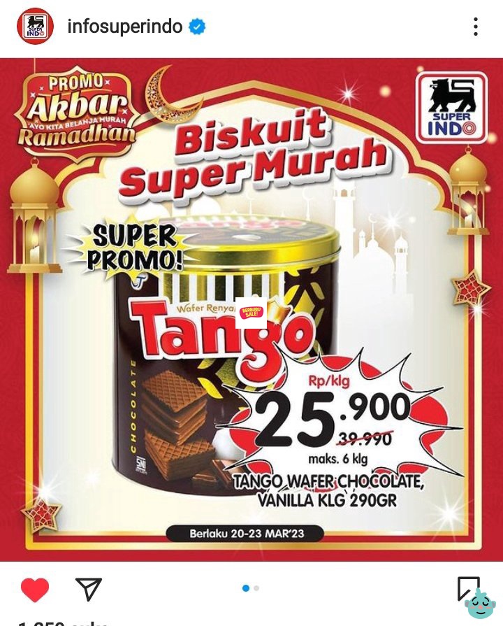 berburusales's tweet photo. /info beli 6pcs/1 karton jadi 125.400 nih guys, bayar pakai gopay yaa pake kode GOPAYDISUPERINDO dapet cb 20% up to 30k. Lumayan buat anteran lebaran<3 https://t.co/2zkoOVvLek