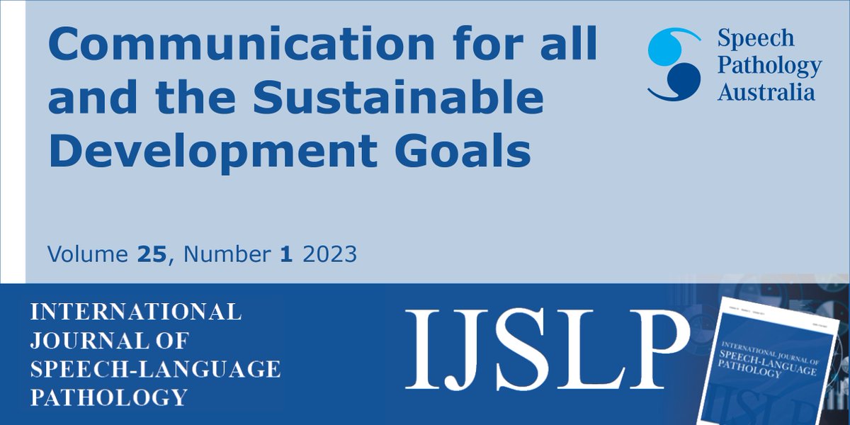 International Journal of Speech-Language Pathology tweet media