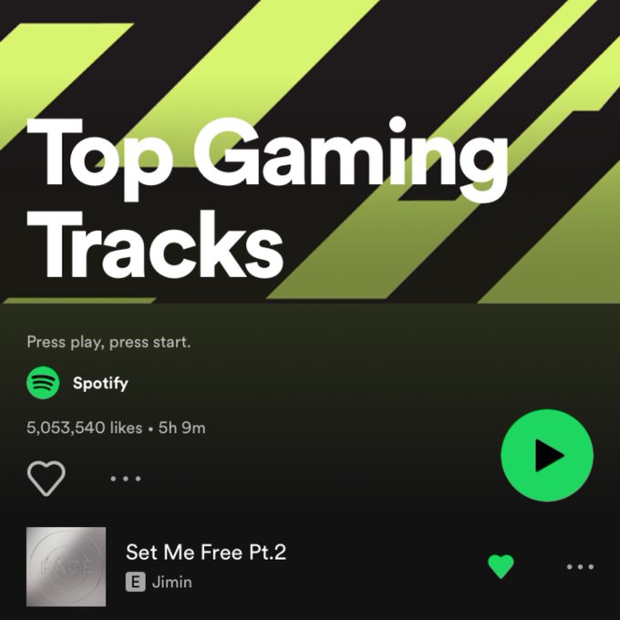 JIMIN DATA on Twitter ""Set Me Free Pt.2" has been added at 4 to