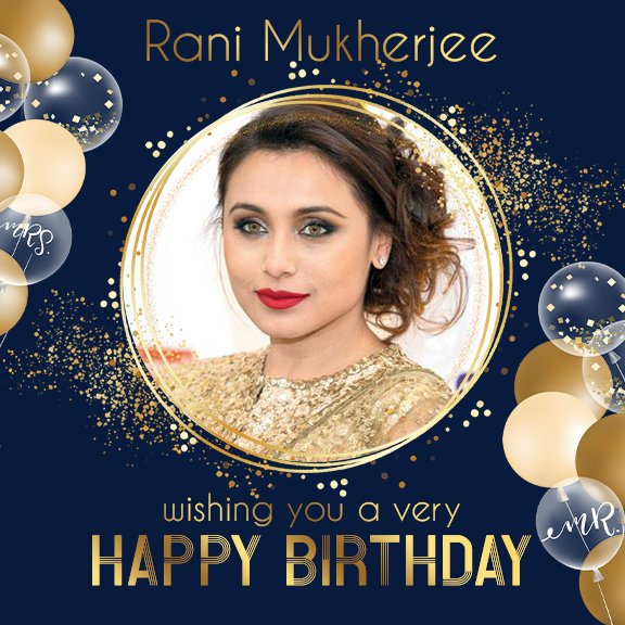  Here wishing a very happy birthday Rani Mukerji.  