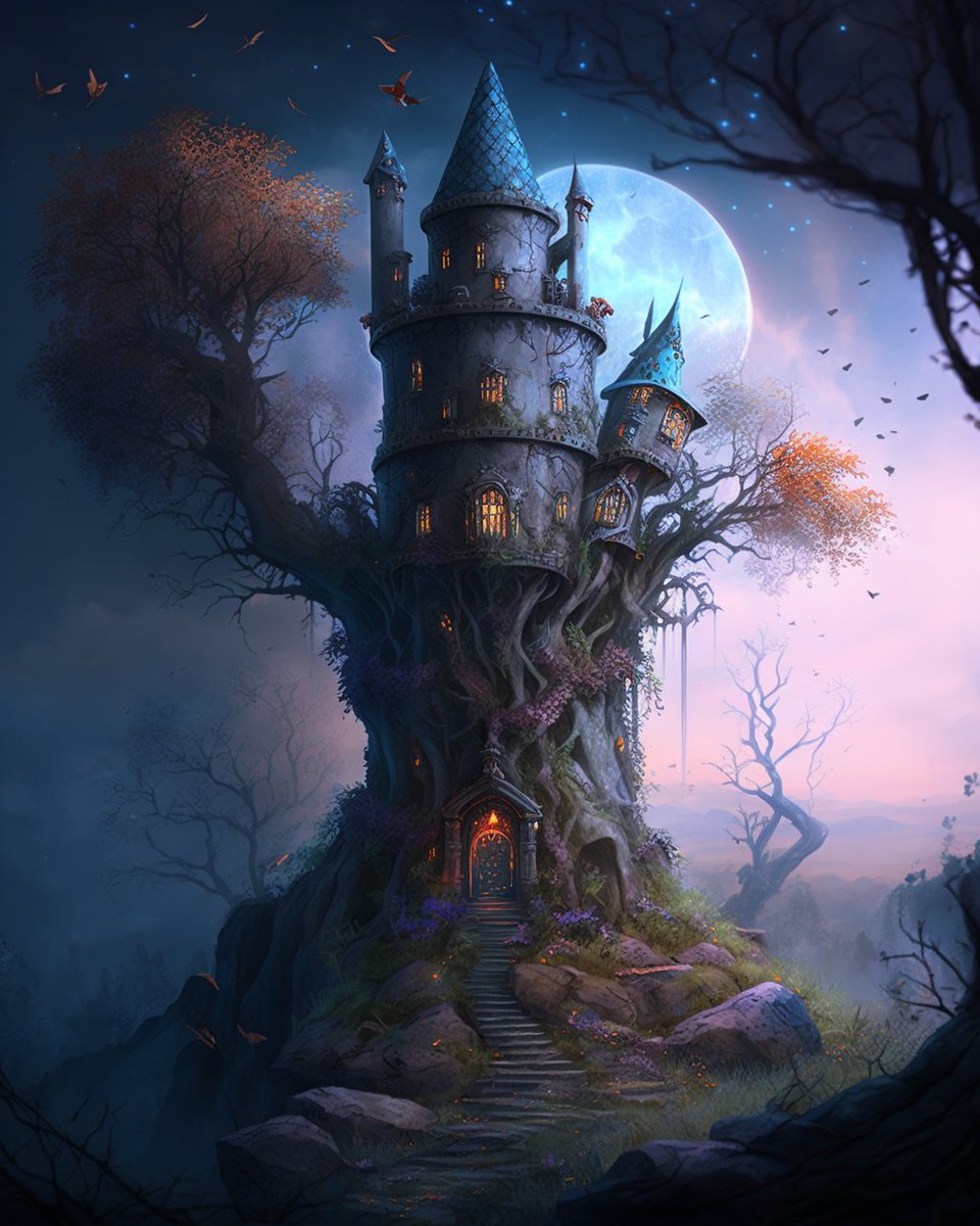imshaiful4u's tweet photo. Witch Tower x #midjourney 

Need any kind of Digital art? Feel free to DM me.

#midjourneyart #midjourneyartwork #MidjourneyAI #ai #AIart #AIArtwork #aiartcommunity #AIArtistCommunity #artist #digitalart #digitalpainting #Digital #witch #witchtower https://t.co/e0se6x4uAl