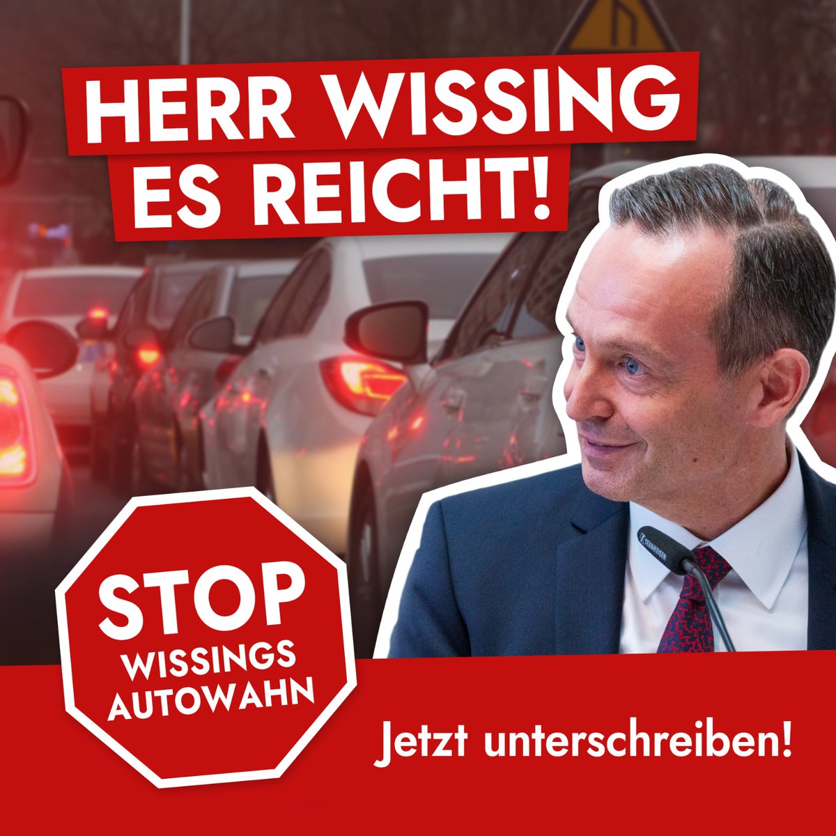 FridaysBad's tweet photo. 🚨++EIL++🚨
Wir fordern den Rücktritt von Verkehrsminister @Wissing.
Angesichts stagnierender Emissionen im Verkehrssektor und einer laut IPCC geringen Chance 1,5°C einzuhalten, können wir uns dessen Dauerblockade und eine ideologiegetriebene Verkehrspolitik nicht mehr leisten! https://t.co/PC9H1YcwnM