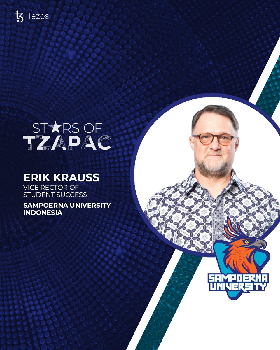 TzApac's tweet photo. Today's #StarsofTZAPAC features Erik Krauss, the leader behind @SampoernaUniv’s quest to nurture a homegrown generation of blockchain talent in Indonesia.
From excelling in careers to why students shouldn't eat only #nasigoreng to achieve success.
Read: https://t.co/29vSSzNCem https://t.co/HnxJNDWoTY