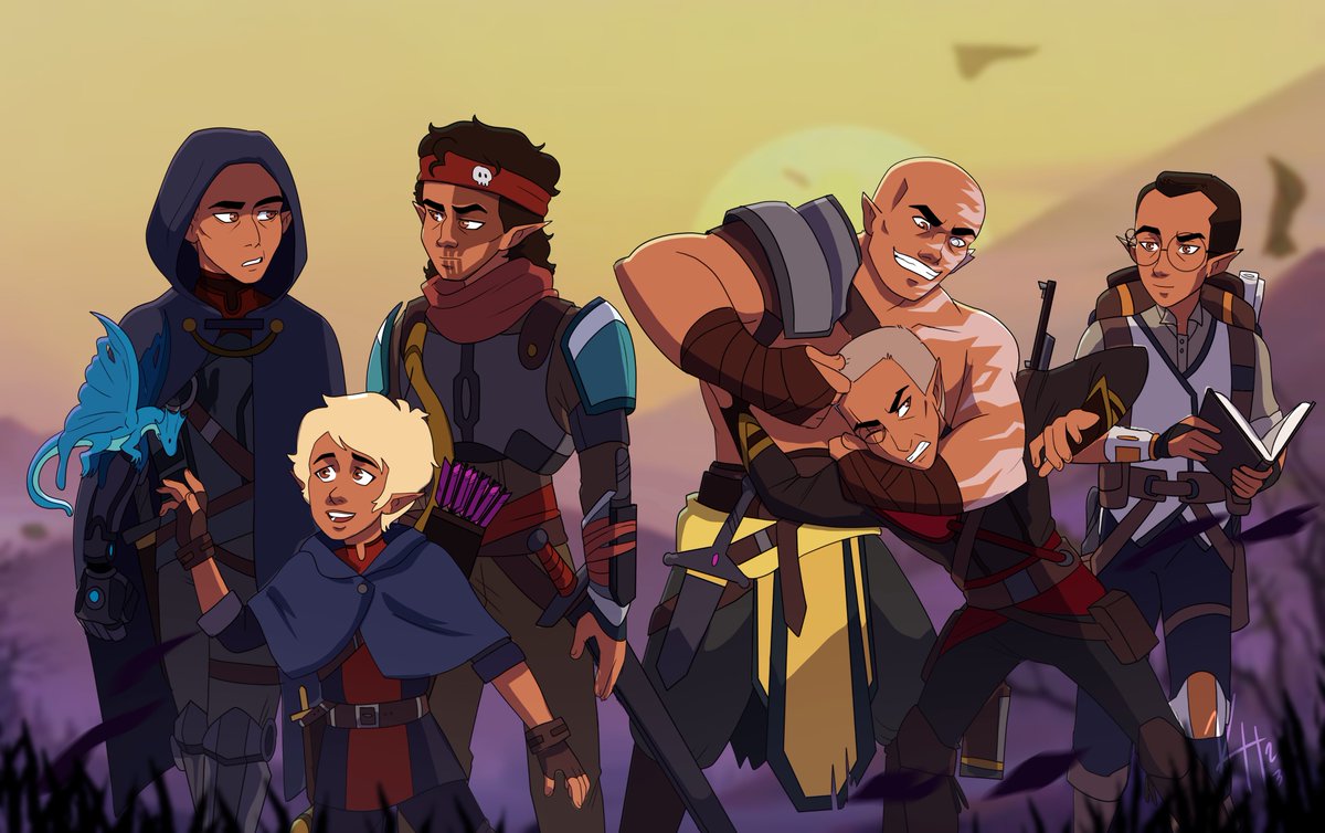 KellyHalsey11's tweet image. #TheBadBatch in the style of #VoxMachina #styleswap #artchallenge #StarWars