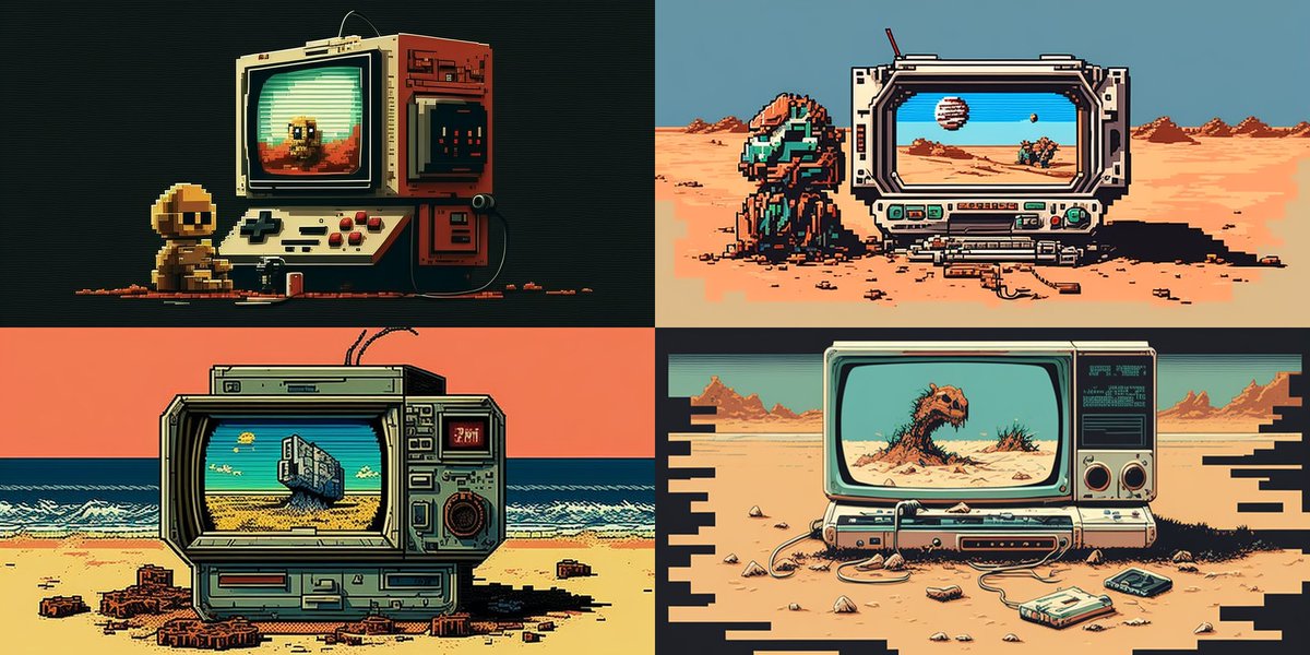 8 bit akıştan devam

#midjourneyv4