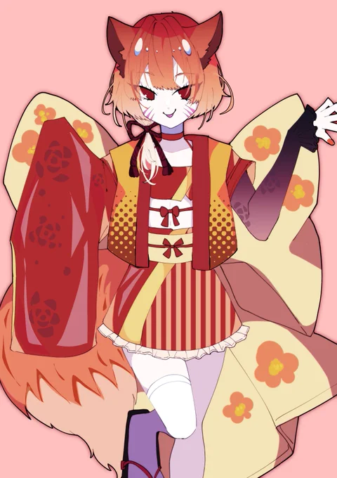 配信ありがとうございました!!選ばれたのはキツネでした～!!擬人化イラストはこちら!!こういった企画はまたしようと思うので参加してくださるとうれしいです!!感謝!!  