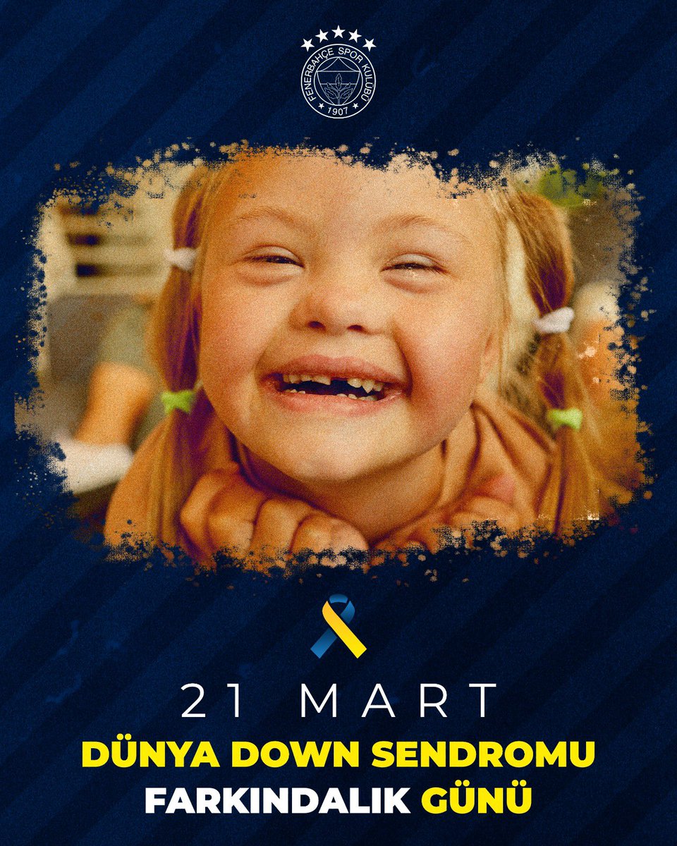 Down Sendromu bir hastalık değil, genetik farklılıktır.

Dünyaya kattığınız +1 değerin farkındayız. 💛 💙

#21MartDownSendromuFarkındalıkGünü