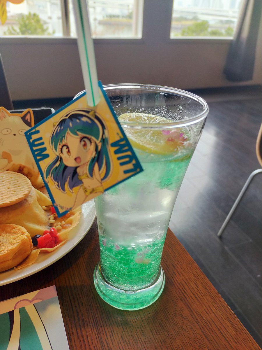 Creamy Kotoi🐞眠兎(梨友名ブルーインパクト)💙 on Twitter "朝一でお台場の うる星やつらカフェ 行ってきた！祝日