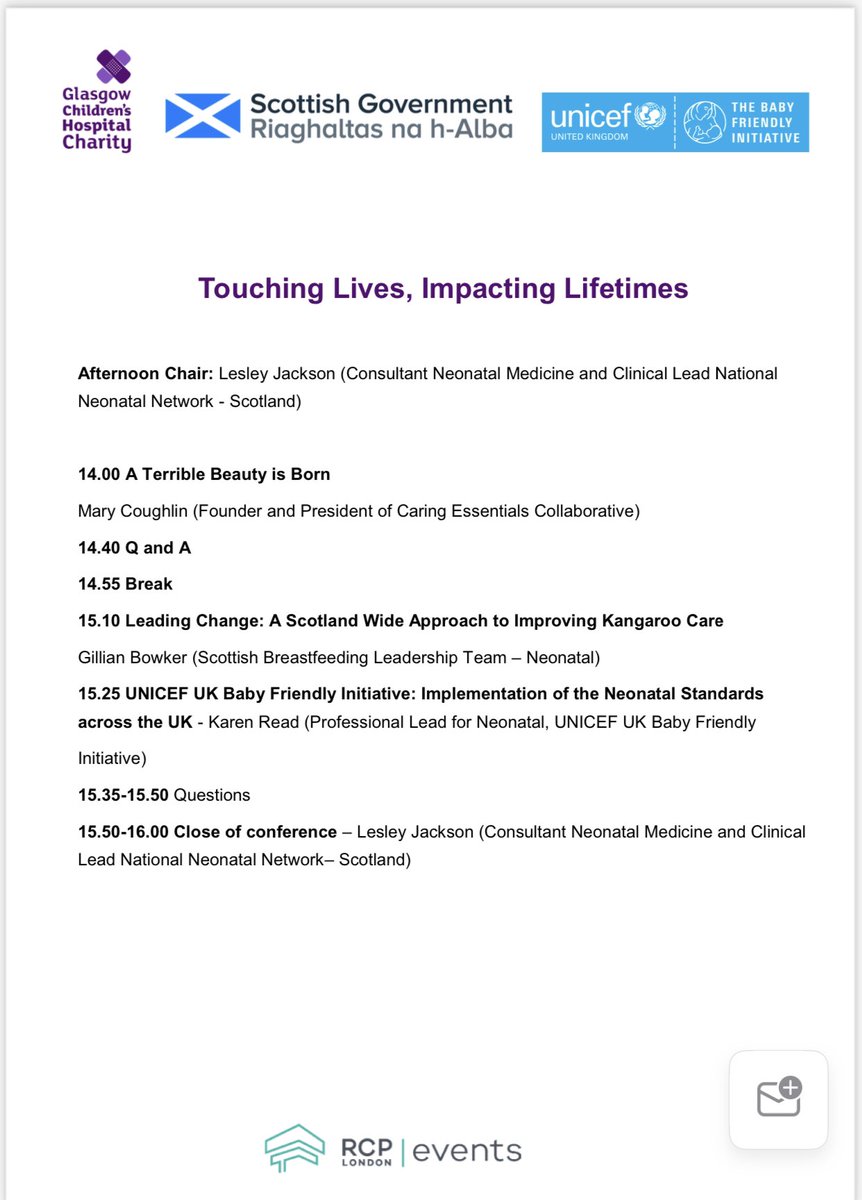 #neoconf day is go! See you all soon. Looking forward to welcoming 600 of you from all over the UK. The neonatal community may be relatively small but together we can achieve great things. @babyfriendly @SGChildMaternal @GCH_Charity