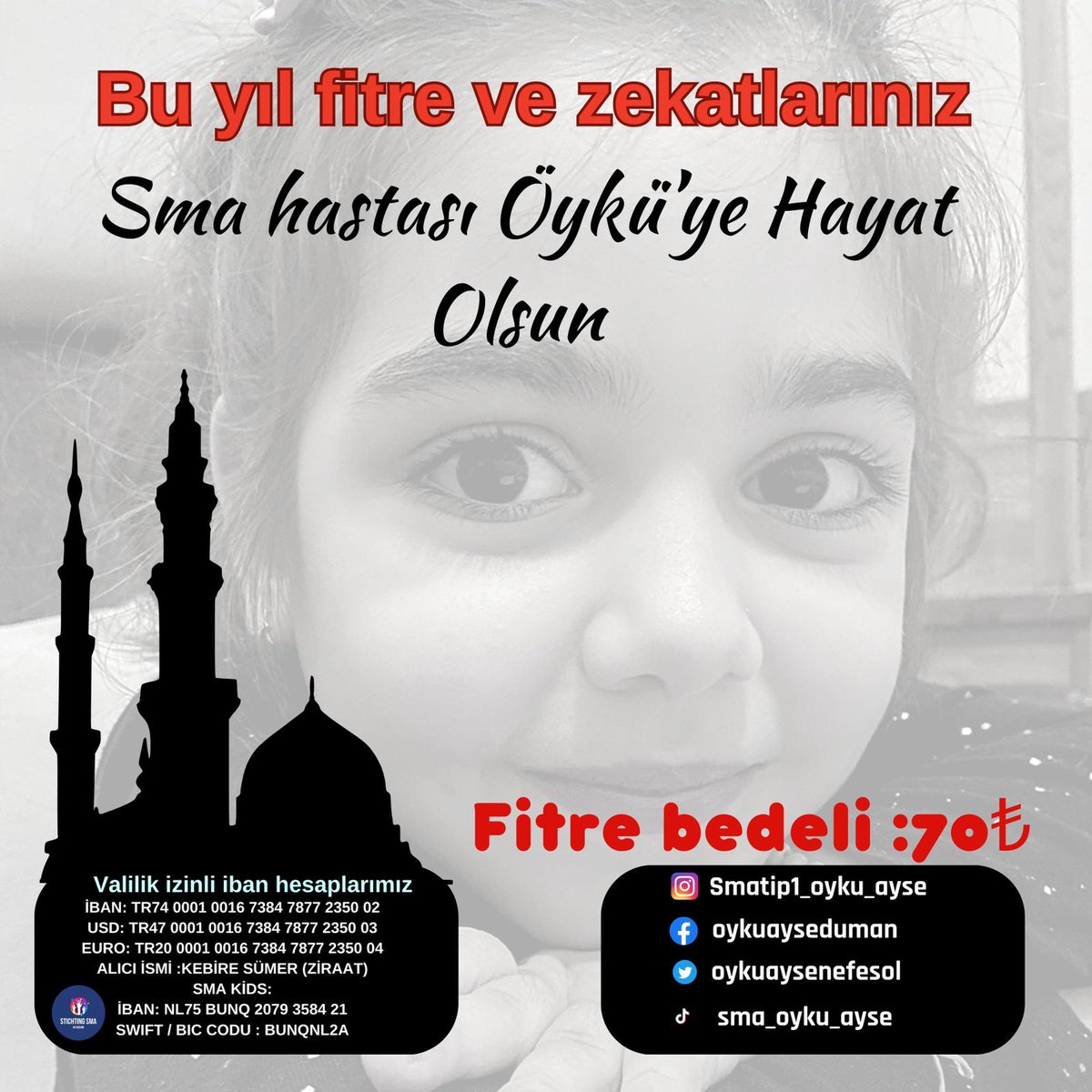 degajx's tweet photo. Günaydın.Mübarek Ramazan ayımızda bu seneki fitre ve zekatlarınızı güzel kızıma bağışlarmısınız 🙏🙏 #bolu #นิกกี้ก้อย #ShadowAndBone #antireport #หน้ากากกิเลน https://t.co/iJoGjgwFqs