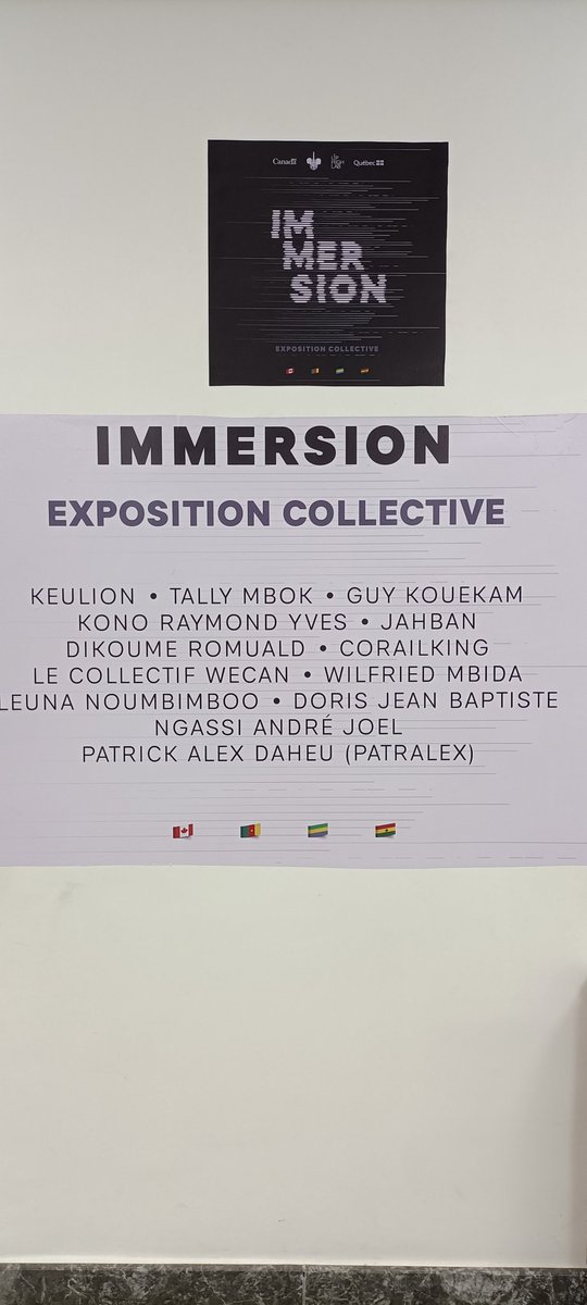 Patralex1's tweet photo. Vernissage de l'exposition
IMMERSION à Starland Hôtel
Espace de réflexion, d’harmonisation des idées, de rencontres des genres, de collaborations…Tracé à travers la diversité des chemins d’immersion pour des éventualités et des possibilités. Un pur moment créatif.
#uphighlab https://t.co/fIzev6KPSJ