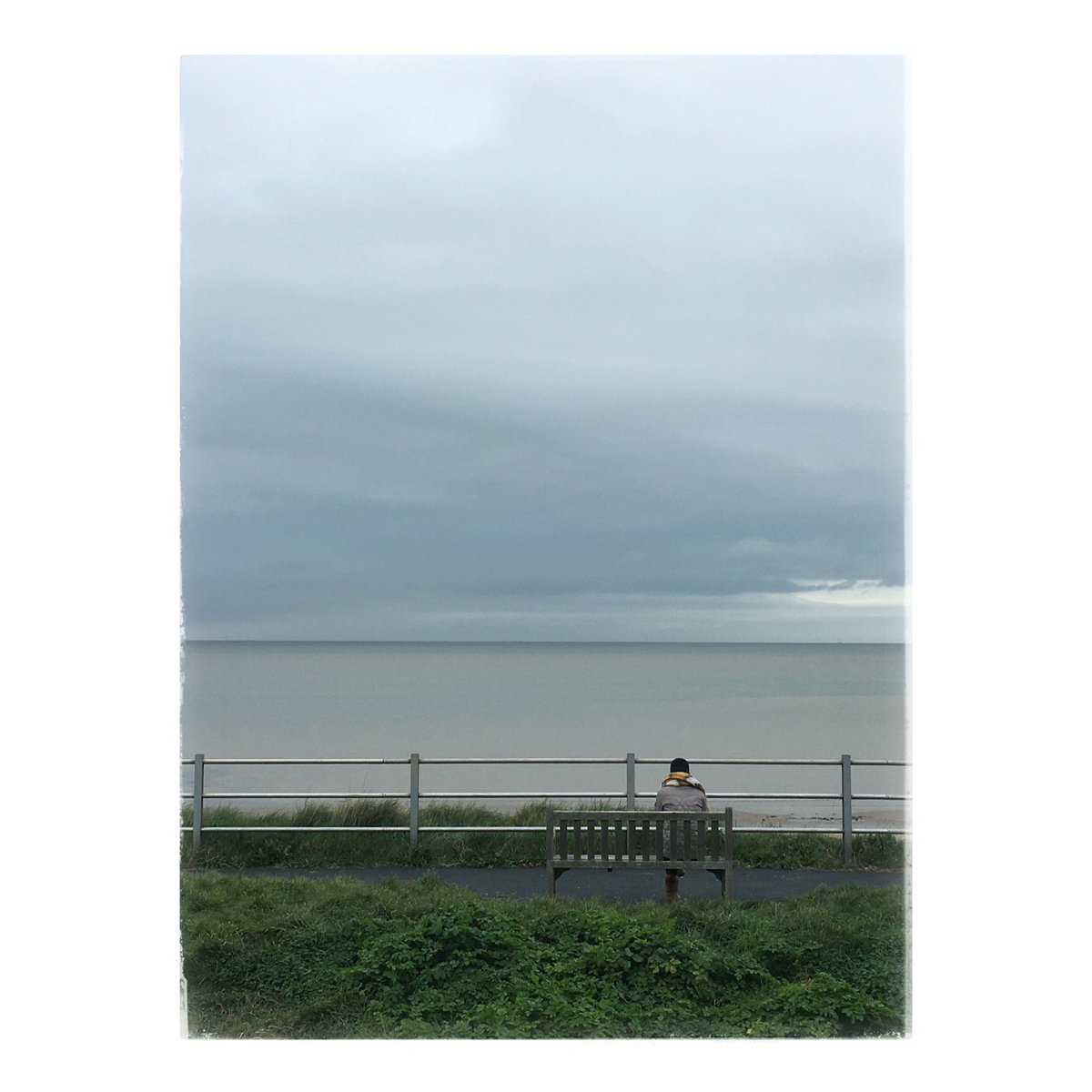 Loving the peace and quiet here this morning, muted tones and near solitude are great for clearing the mind before work. #landscapephotography #alone #solitude #coastal #dogwalks #mentalhealth #artists #kent