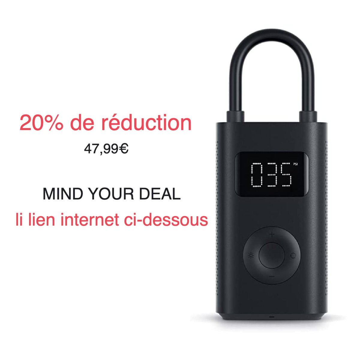 SurfingIndex's tweet photo. 47,99€ (20 de réduction) sur Xiaomi Mijia compresseur à air portatif 1S
Ventes Flash (affiliate)- https://t.co/2KEQ72YjhX

#amazonventes #ventesflash #xiaomi #mijia #compresseur #airportatif #tech #gadget #travel #car #bike #motorcycle #follow #mindyourdeal https://t.co/znrVkZ3Mlb