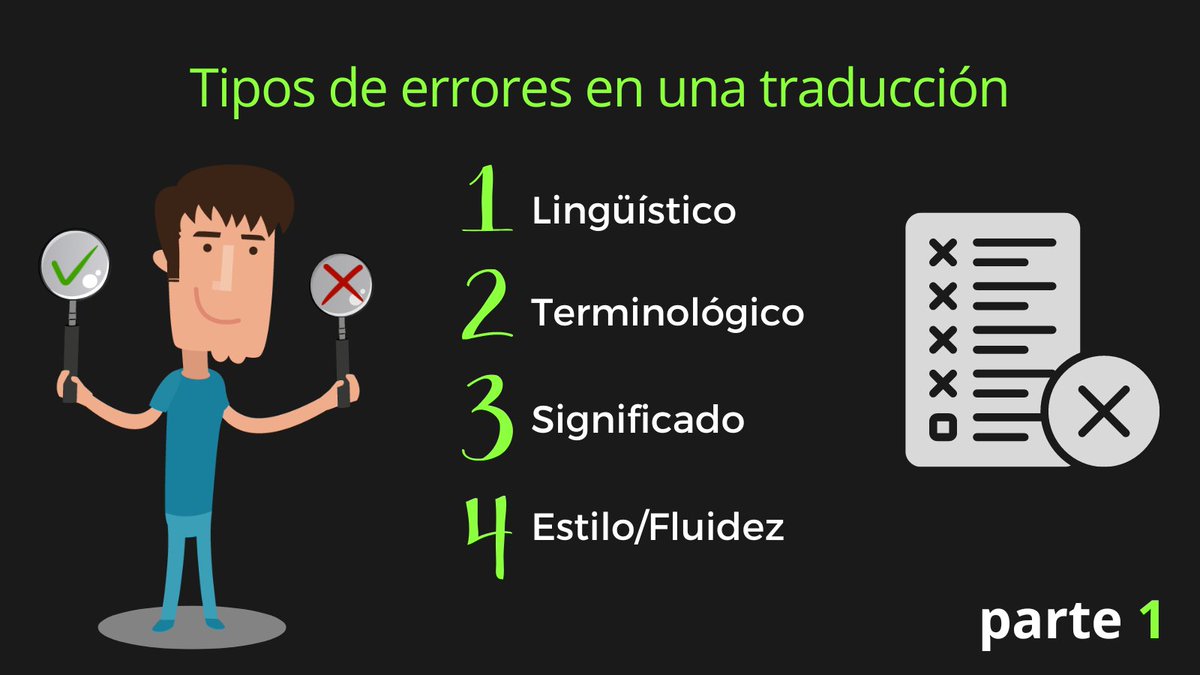 ¿Conoces los tipos de errores que puedes encontrar al revisar una traducción? Hoy te detallamos los cuatro primeros. 😉

Abrimos hilo ⬇