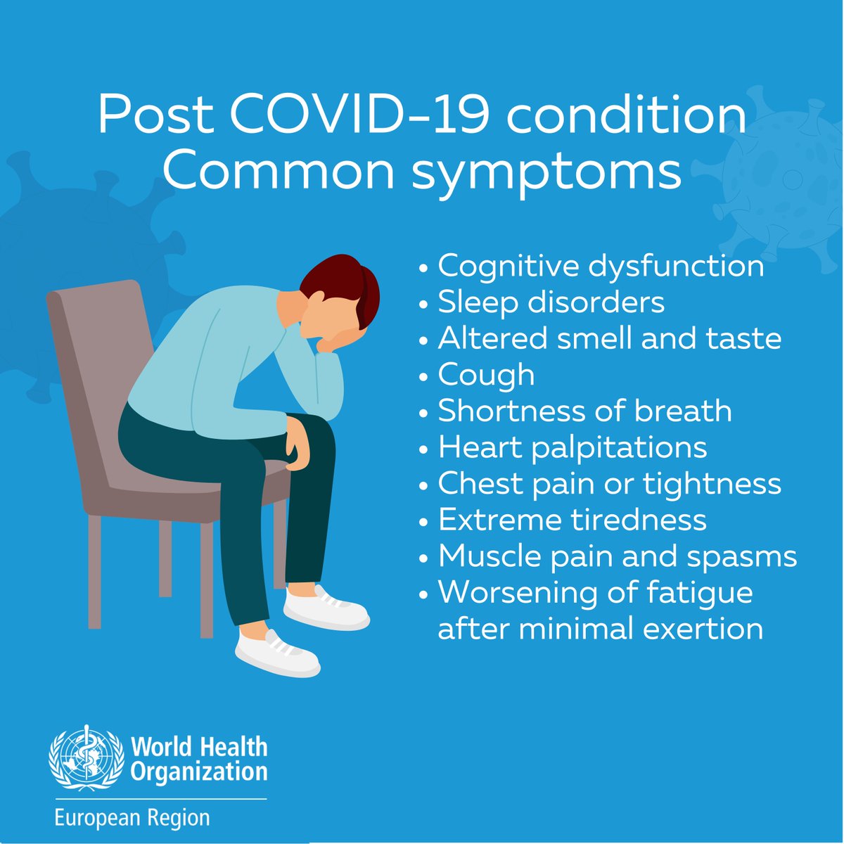 #LongCOVID can affect several body systems and cause a range of symptoms. These are the most common ⬇️ More info: who.int/teams/health-c…