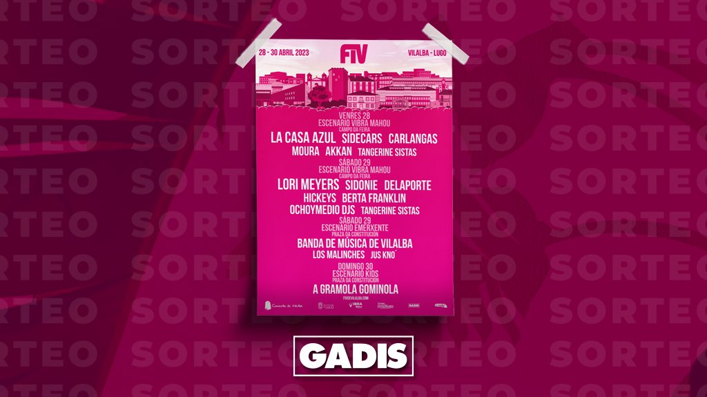 gadis's tweet photo. 🌟#SORTEO! 🌟 Gaña un ABONO DOBRE para o @fivdevilalba 👨🎤. É fa-ci-lí-si-mo!
✅ Sigue a @gadis ❤️.
✅ Fai RT a este chío 🔁.

Bases legais: https://t.co/weFaRAxRlV https://t.co/obr7yjhtFd