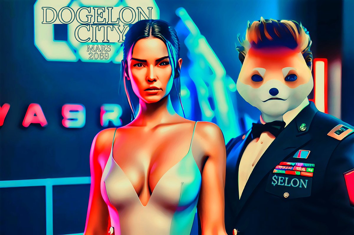 MarsFleet's tweet photo. Here we have $ELON seen courting “Pryze Rebellum” Head of Earth’s Central Intelligence Agency on the opening night of Dogelon City’s newest technological advancement, P.O.R.T.S. Station! (Don’t worry ladies, we hear he isn’t in love 😉) 
This is a big deal as with this new technology, citizens are able to travel anywhere on the planet as fast as you can walk through a doorway!
PORTS stands for Photonic Organic Repositioning Transportation System and works by creating a doorway with universally positioned photons at 2 (or more) places at once!
This tech was revolutionized by $ELON’s father Rufus when he created the first Baryonic HDM Teleporter. 

@DogelonMars #DogelonMars #DogelonCity #DMSF #DogelonCityMars2069 #Mars #PORTS #Teleport #Technology #LightTravel #AlterDimensionalTravel
#PhotonicOrganicRepositioningTransportationSystem
#BaryonicHDMTeleporter #Rufus 🐶👽🔴