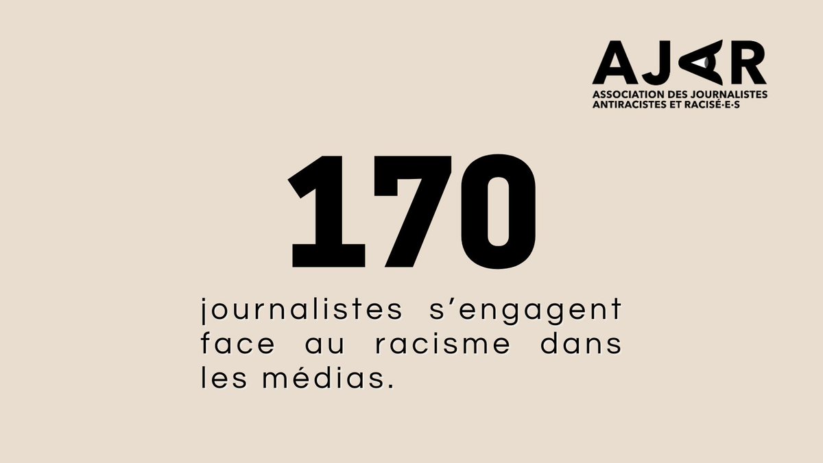 AJAR (@ajaracisees) on Twitter photo Aujourd'hui dans <a href="/libe/">Libération</a> paraît notre manifeste "Pour une Association de journalistes antiracistes et racisé.e.s" liberation.fr/idees-et-debat… #RacismeMédias Aujourd'hui dans <a href="/libe/">Libération</a> paraît notre manifeste "Pour une Association de journalistes antiracistes et racisé.e.s" liberation.fr/idees-et-debat… #RacismeMédias