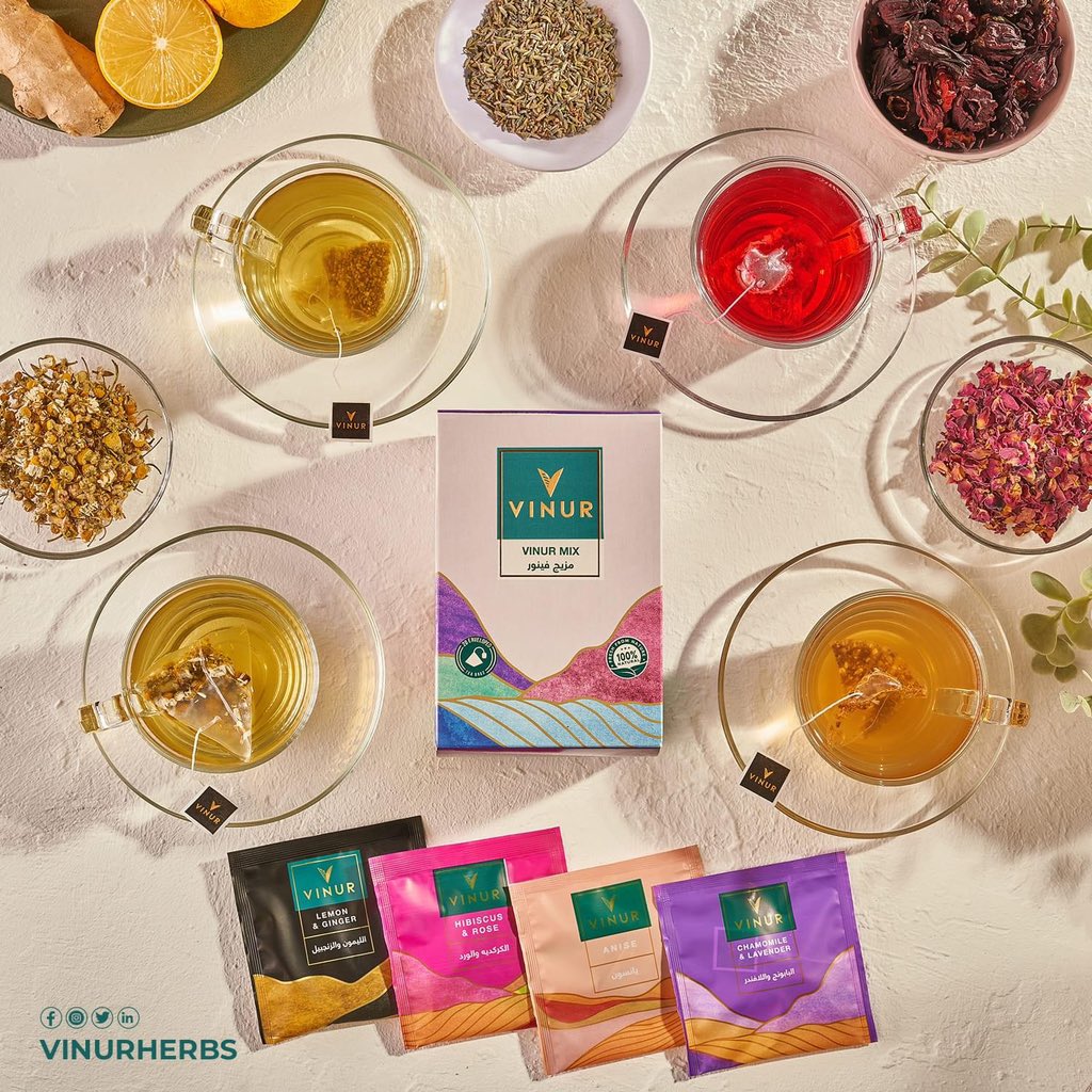 vinurherbs's tweet photo. 🌱 VINUR MIX 🌱 

It's time to try all of VINUR natural herbs and enjoy the better taste and greater benefits👌🏻💚

دلوقتي مزيج ڤينور هيديك فرصة تجرب كل منتجات الأعشاب من VINUR علشان جمعنا فيه منتجاتنا الأربعه بطعمها الطبيعي و النقي 100% 🤩 https://t.co/WLlTDp9EOb