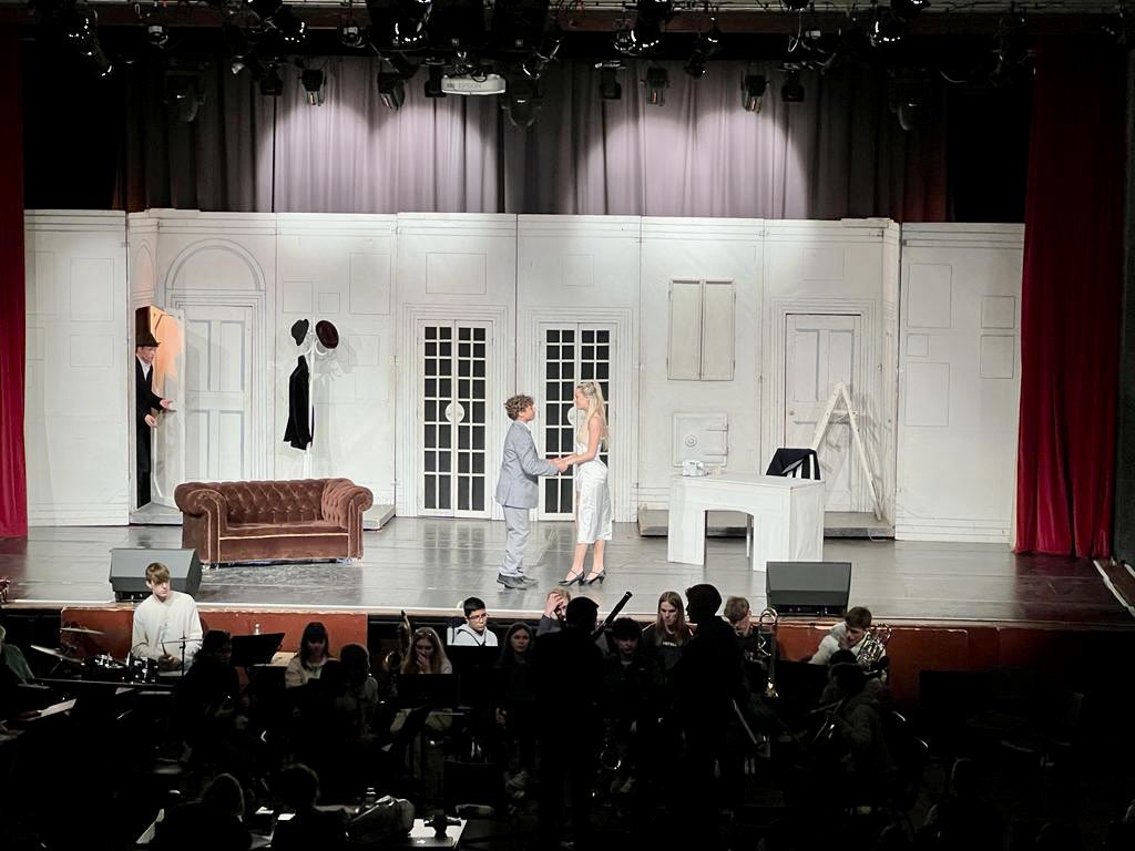 The Producers: DRESS REHEARSAL
As you can see, Max, Leo and Franz know it’s one more sleep until opening night! The cast, band, tech and production teams have worked tirelessly over the past four days with the largest set ever to fit on the Queen’s Hall stage! #rgshwmusic