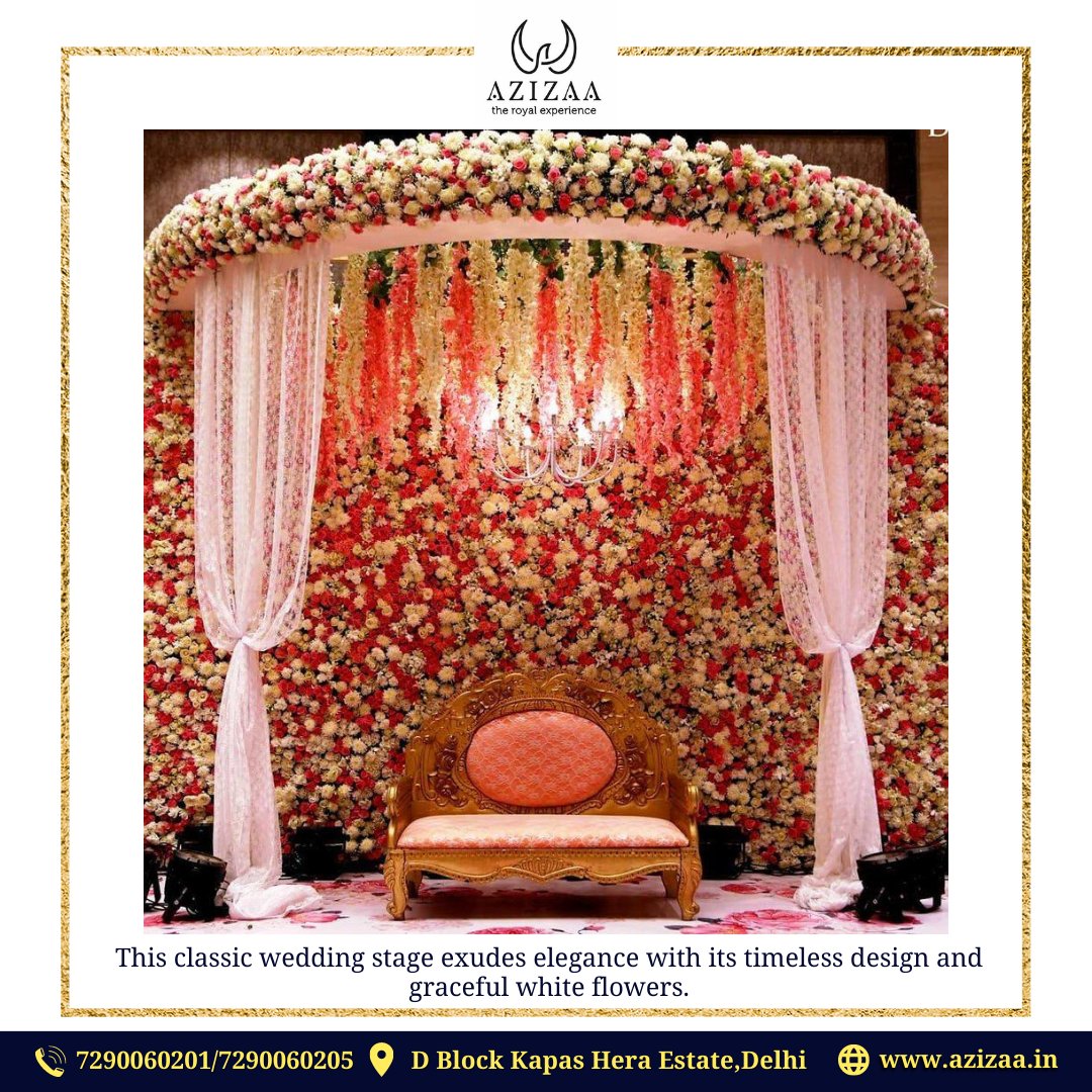farmsazizaa's tweet photo. This classic 💞 wedding stage exudes elegance with its timeless design and graceful white flowers.

Welcome to #azizaafarms, #TheRoyal Experience.

For more details visit: https://t.co/HRaNecb68J
Call us 7290060201, 7290060205
.
.
. 
#weddingdecor #wedding #weddinginspiration https://t.co/HgouW59h2L