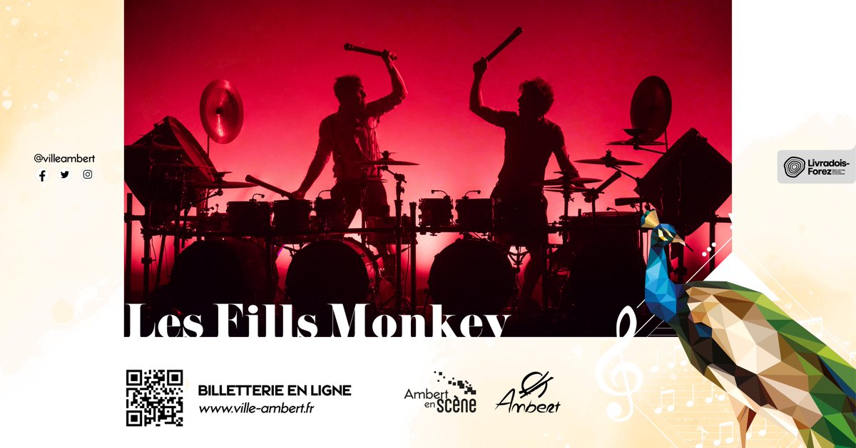 [SAISON CULTURELLE] 🎤
Le spectacle jeune public "Attrape-moi !" suivi des <a href="/Fills_Monkey/">fills_monkey</a> : vos deux prochains rendez-vous en avril et mai à Ambert en Scène !

Pour réserver dès maintenant
ℹ️ bit.ly/3JUT703