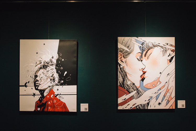 bymanee0205's tweet photo. 🎨manee &amp; Re.j  2인전🎨

[Flow:흐름]

📌2023.03.21-04.04
📌카페 허쉬드 커피 앤 갤러리

날씨도 좋고 기분도 좋고✨😆

열심히 준비했어요. 함께 즐겨주셔서 감사합니다. 💕🙏🥰 https://t.co/q1RshIUj2R