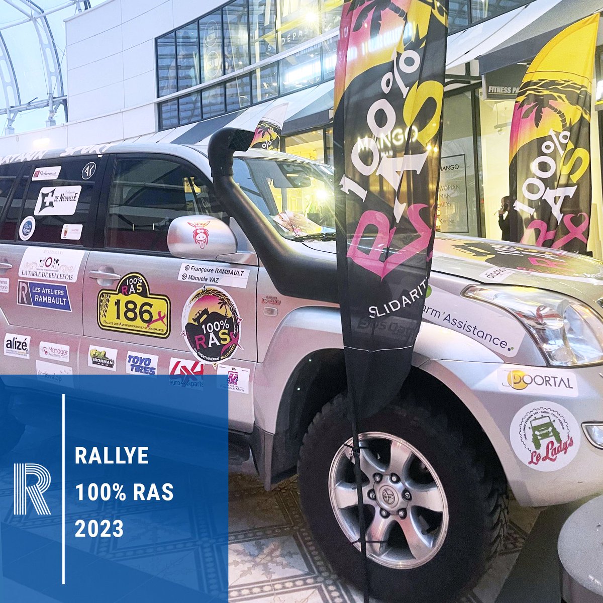 Rambault86110's tweet photo. Nous sommes ravis de vous annoncer que nous sommes #sponsors du #rallye 100 % RAS qui roulera à travers le #Maroc du 30 septembre au 7 octobre 2023. 

Le Rallye des Aventurières Solidaires s’engage à reverser 100 % de ses bénéfices à la recherche médicale contre le #cancer. https://t.co/Iq8GRZnTdo