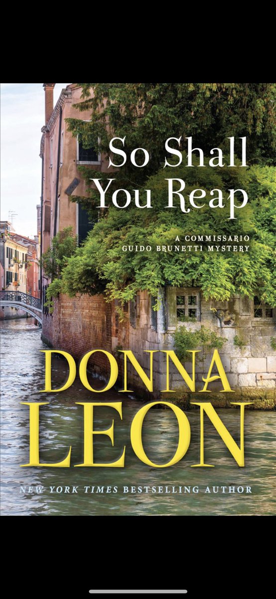 @DoroLef @LindaPeters64 @MadHattersNYC @CharlesMcCool @Nicolette_O @KaraDiDomizio @kmf116 @DanaHFreeman @Winelands @FoodTravelist @mara_writes_ Donna Leon is a favorite. In fact she has a new book out. If you love Venice, crime fiction and delicious food - Donna Leon is your woman! #booktwitter #verbatimjourney