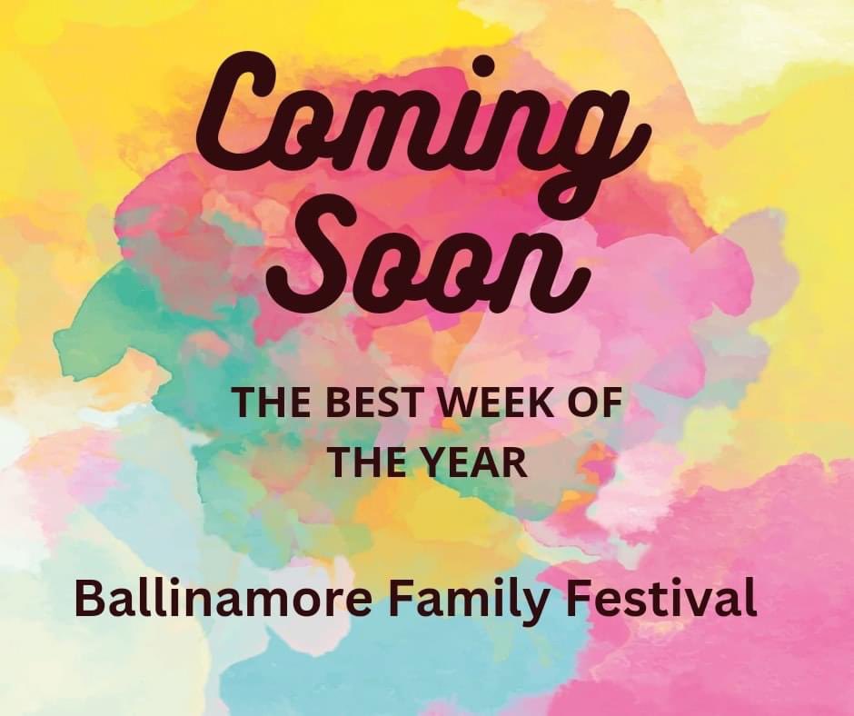 We are working really hard here behind the scenes.

We will be releasing the dates in a few days. 

We don't want anyone missing the
🎇 BEST WEEK OF THE YEAR 🎇

#ballinamorefamilyfestival #leitrim #enjoyleitrim  #ballinamoretourism #discoverireland #ballinamore