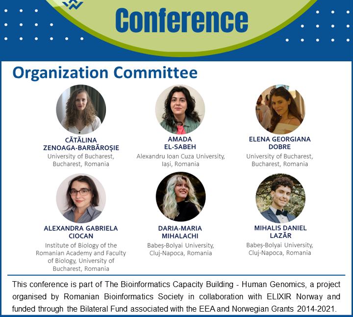 RoBioinfo's tweet photo. 💻 👀 Meet the Organization Committee of the 2023 RoBioinfo Conference

Details: https://t.co/EvGez4uqCY 

#NorwayGrants #GranturiNorvegiene #RSBI #bioinformatică #genomicaumana #humangenomics #microbiom #microbiome #robioinfo #2023RoBioinfoConference https://t.co/tvH6HC8U5L