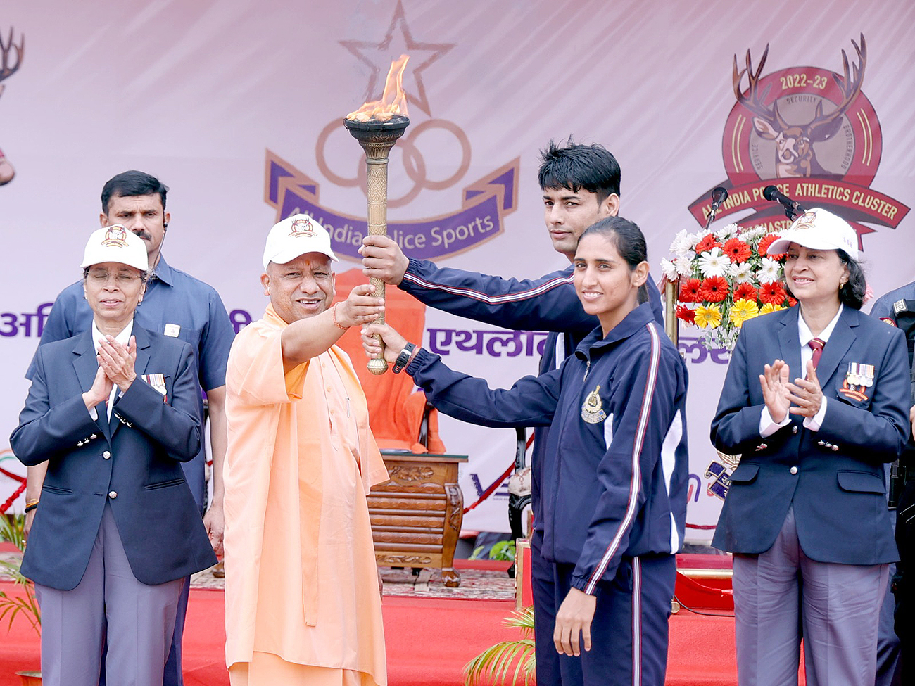 भारतीय पुलिस एथलेटिक्स संकुल चैंपियनशिप में शामिल हुए सीएम योगी, किया अहम ऐलान