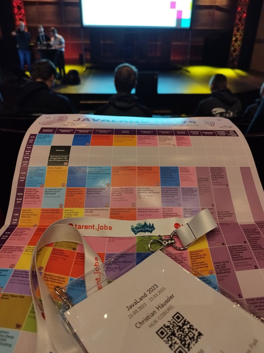 ChrisHaeusslerC's tweet image. Day1 @JavaLandConf #JavaLand2023