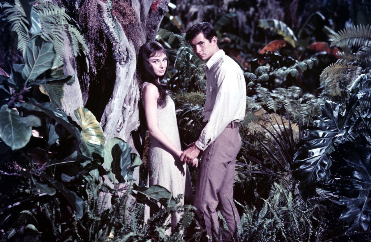 moviesharkd's tweet photo. DAY 80 - GREEN MANSIONS (1959)

#365daysoffilmchallenge  #greenmansions  #audreyhepburn  #anthonyperkins  #leejcobb #henrysilva  #nehemiahpersoff  #michaelpate  #melferrer #drama https://t.co/r0ciwg15lF