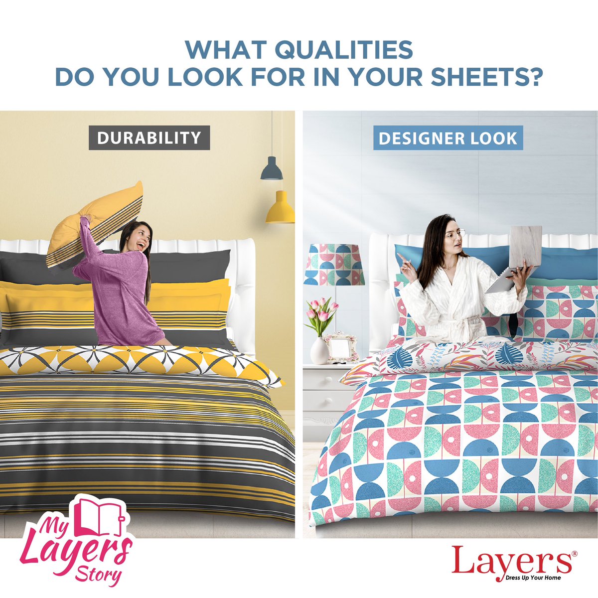 LayersIndia's tweet image. It’s tough, but if you had to choose, which one would you go for? Comment your choice below, and keep watching this space for some exciting content coming up!
#MyLayersStory #durability #designerlook #commentbelow #designs #patterns #colors #supersoft #dressupyourhome #Layers