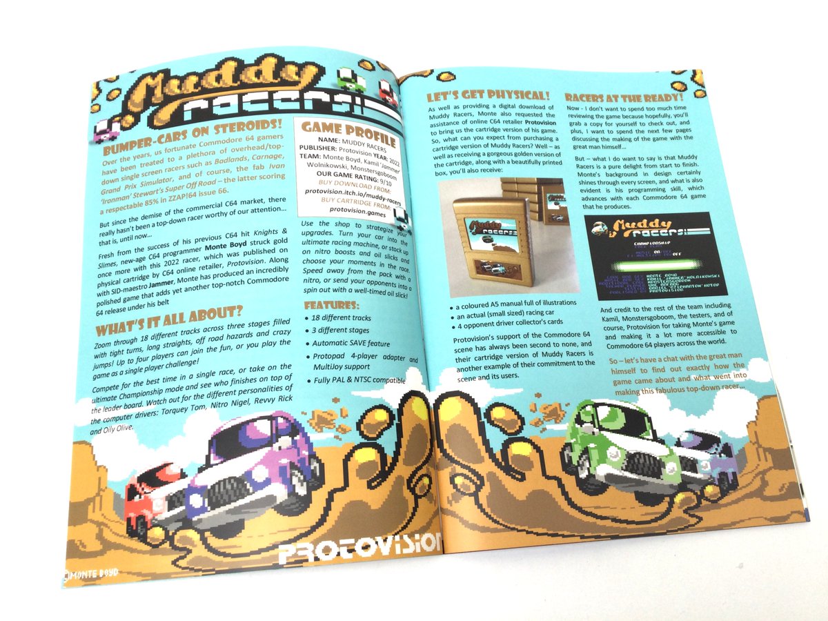 FREEZE64 issue 59 IS AVAILABLE TO BUY NOW!
freeze64.com/freeze64-issue…

In the new issue:

🚗 We chat with new-age #Commodore64 programmer <a href="/monteboyd/">Monte Boyd</a> about his fabulous new arcade top-down game, MUDDY RACERS.

⚡️ <a href="/JazRignall/">Jaz Rignall</a> reaches the end of his time with GTW64.co.uk