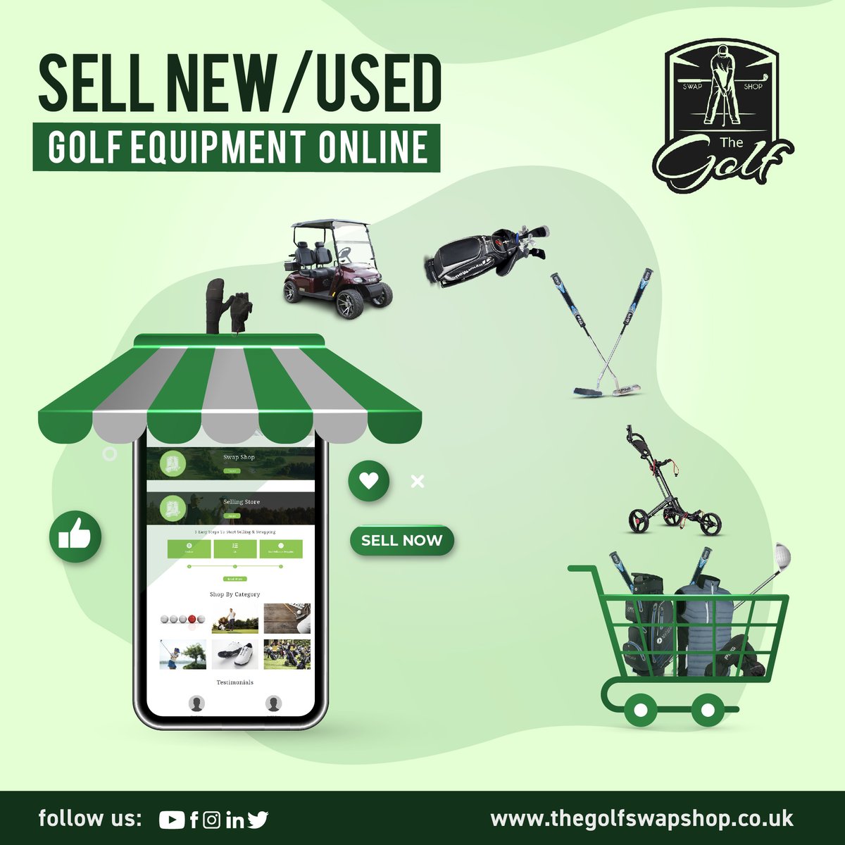 Are you looking to sell used or new #golfequipment? 

Look no further than The Golf Swap Shop- an ideal destination for all your golfing needs! 

#TheGolfSwapShop #GolfEquipmentForSale #SellYourGear #GolfClubs #GolfBags #GolfAccessories #GolfSale