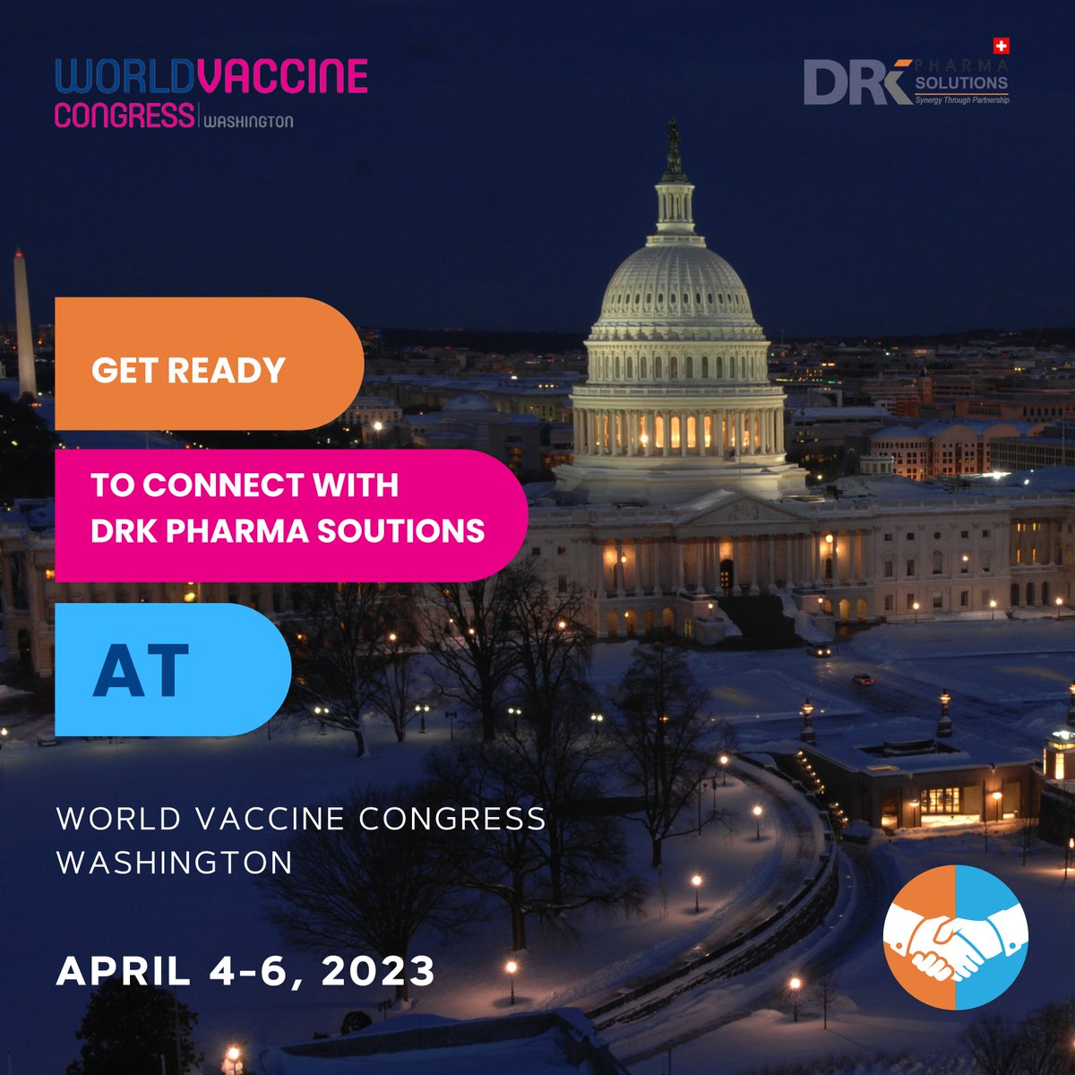 Let's create an impact!
Email ID: sashfaq@drkpharmasolutions.com

#DRKpharmasolutionsGmbH #worldvaccinecongress #april2023  #washington #communities #lmics #impact #collaborate #experts #pharmaceuticals #biopharmaceuticals #innovation #networking #partnering