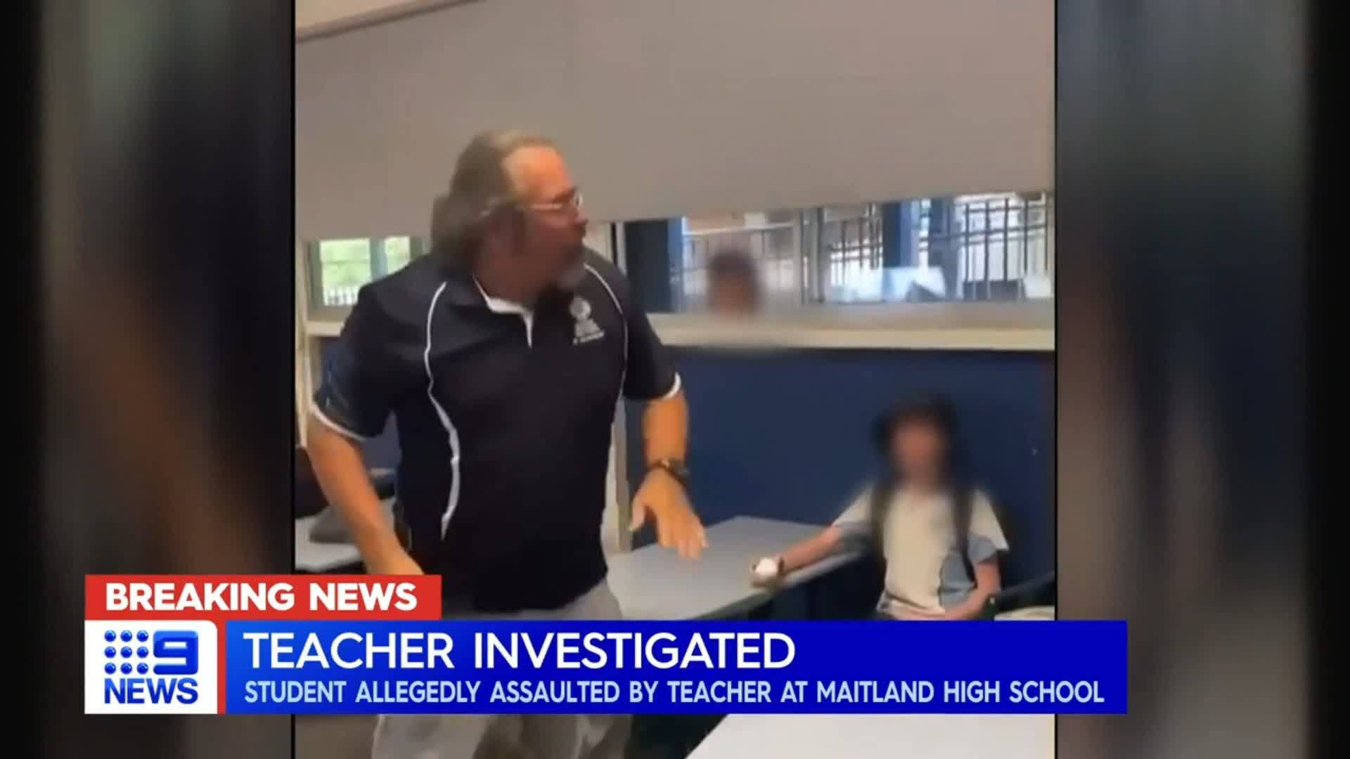 9News Sydney on Twitter: "DEVELOPING: A brawl between a teacher and his students at Maitland, in the Lower Hunter Valley has been caught on camera, showing, what looks like, a paper fight