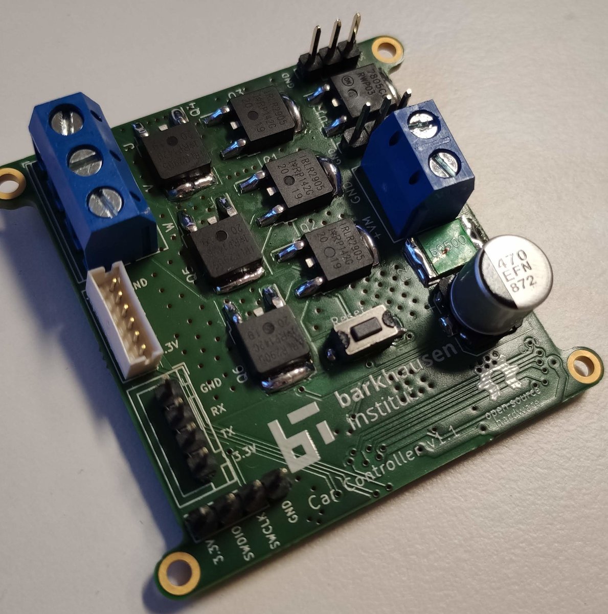 PerenialDev's tweet image. Check out the #opensource  brushless DC (BLDC) controller using #STM32 and  #SimpleFOC library. Made by Barkhausen Institut.

Link bit.ly/3yRpuGT

#embedded #Arduino #dotnet #Python #pythonprogramming #instructables #ElectronicsTwitter #RaspberryPi #RaspberryPiPico