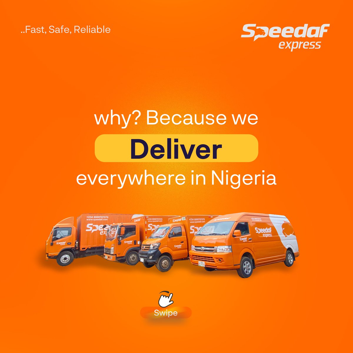 Officialspeedaf's tweet photo. From your workstation to thousands of customers…
Join the Speedaf train today to close that gap 🚀
#speedafexpress #speedafapp #logisticsmanagement #logisticssolutions #supportsmallbusiness #ecommerce #emarket #supplychainmanagement #logisticsinlagos https://t.co/6g9vk4ZeAq