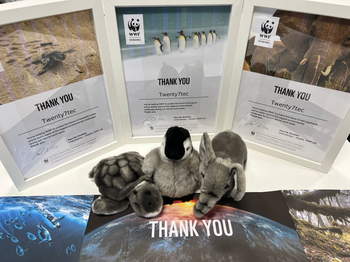 To celebrate #WorldWildlifeDay this year, we decided to do something different. Meet the newest cuddly members of the Twenty7tec team! #WWF #ForALivingPlanet
