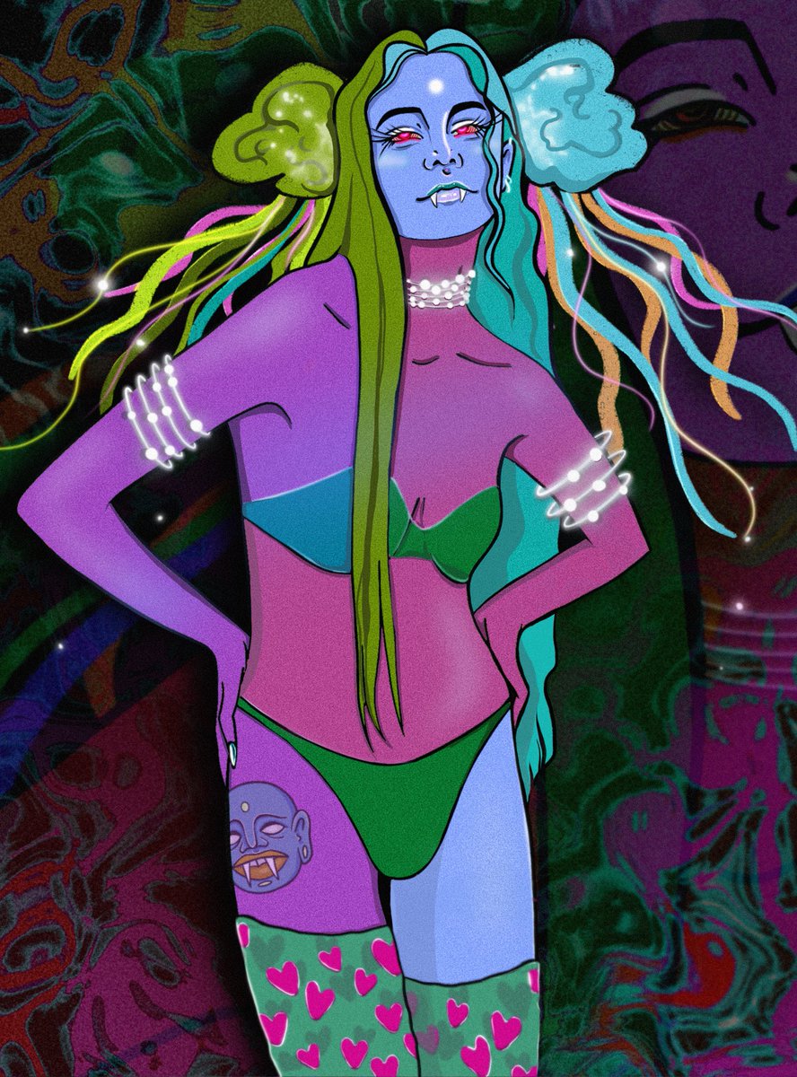 undermooder's tweet photo. Hello friends!  Today I celebrate MY BIRTHDAY!  
And on the occasion I want to remind you that I have a lot of unsold art!

🎁Everyone who makes a purchase today and tomorrow, I will give my favorite Art «DIVA IMA » as a gift!🎁

  All my work on the links below ⬇️
@King_PRomulus https://t.co/geyUw2PX2f