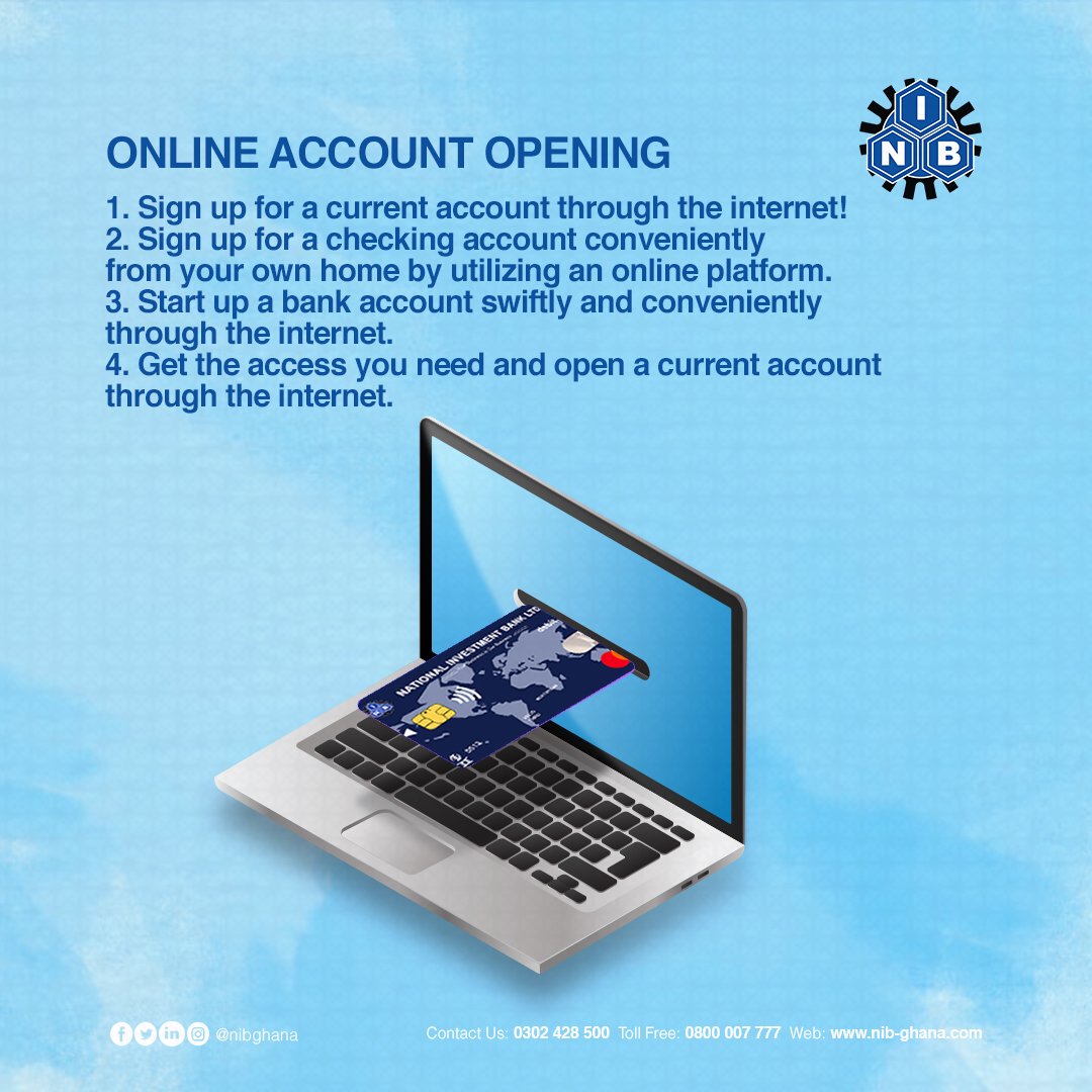 NIBGHANA's tweet photo. Digital Banking is NIB’s topnotch. We provide quality banking services at your fingertips with just a few taps. Enjoy Banking with us anywhere you are at my time of the day. We are there for you.
#NIB
#OnlineBanking
#qualitybanking
#anywhereanytime
#NIBYourbusinessisourbusiness https://t.co/ZzVdQeJKf9