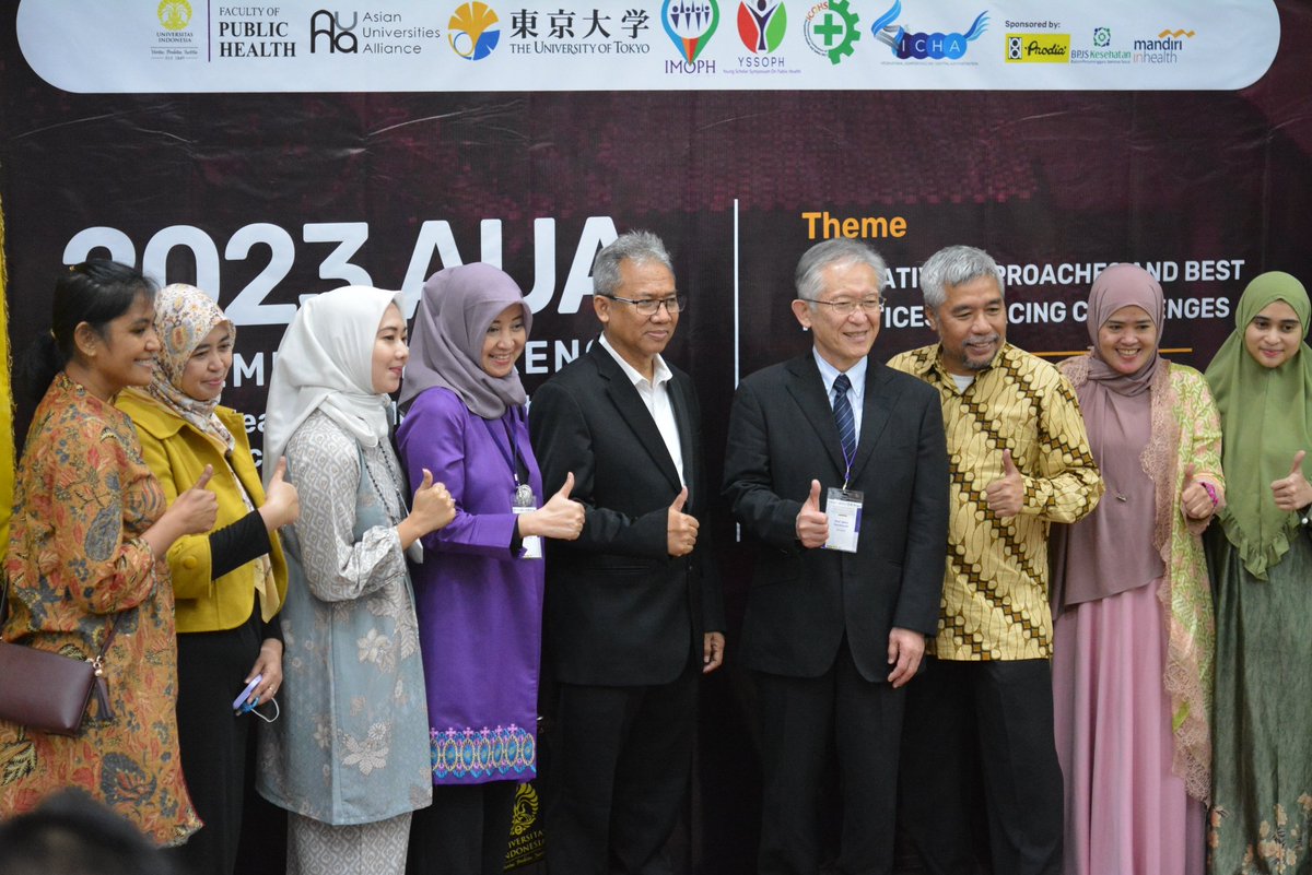 AUA_sec's tweet photo. On 12-13 February, the 2023 #AUA Academic Conference on Public Health Resilience in the #COVID-19 Pandemic: Innovative Approach and Best Practice in Facing the Challenges was hosted by @univ_indonesia and co-hosted by @UTokyo_News_en 
🔗 Full article: https://t.co/FitYED8uYq https://t.co/Gx8qzBT0va